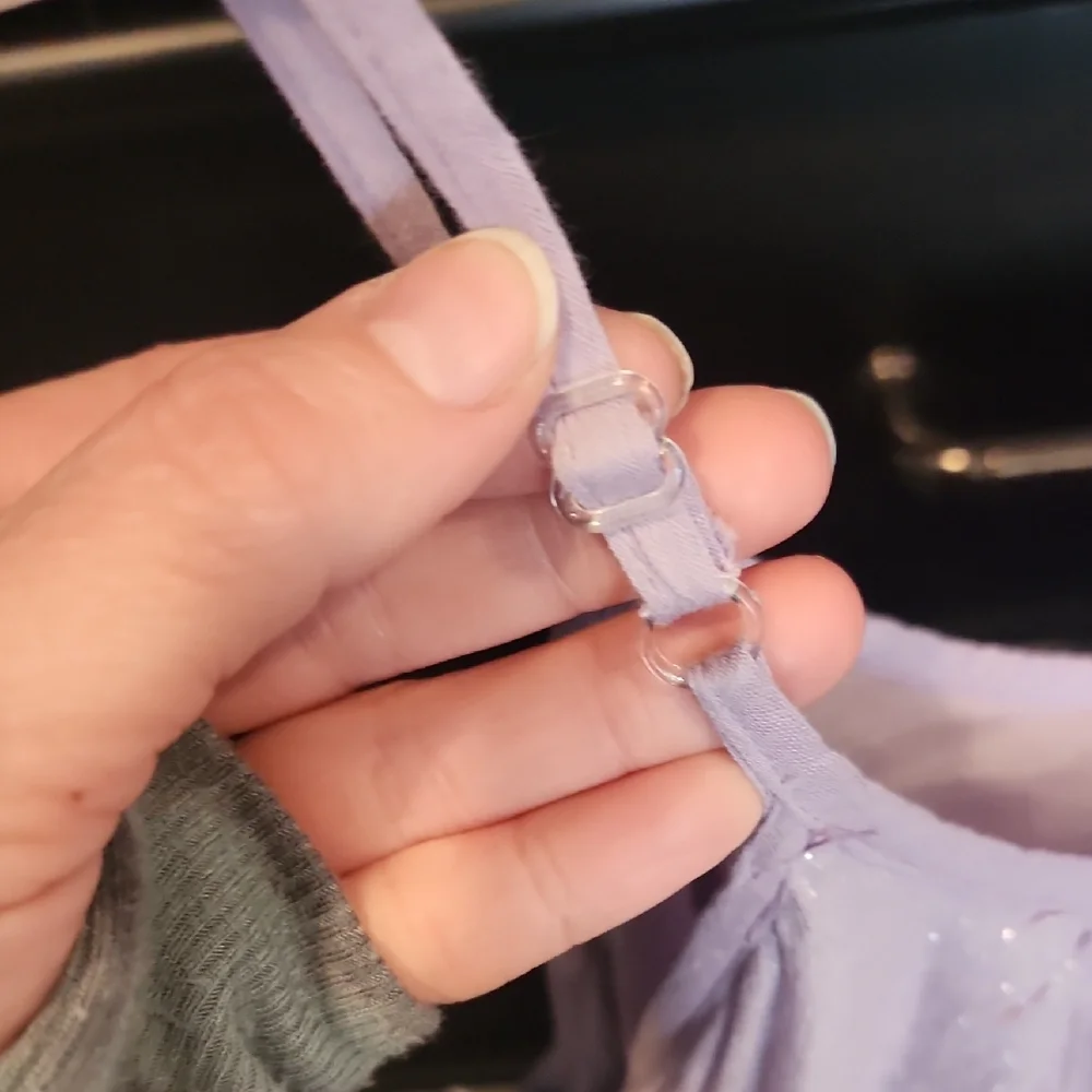 Shimmering Purple and Beige Maxi Dress - Picture 4 of 6